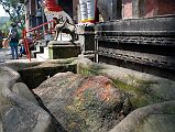12 Kathmandu Valley Sankhu Large Rock Outside Vajrayogini Temple 